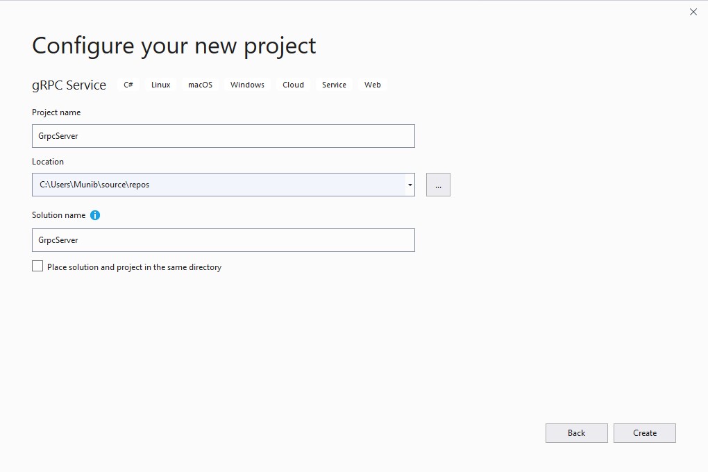 Building gRPC Solutions Using Visual Studio 2019